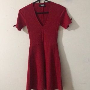 Ribbed mini dress